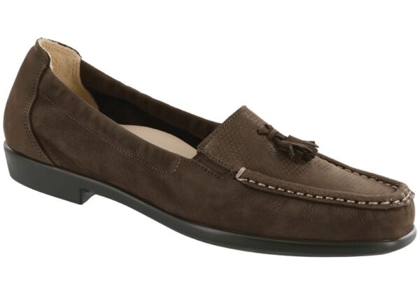 hope womens brown turf slip on dress sas shoes