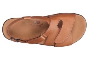 huggy caramel leather sandal sas shoes