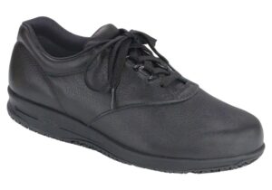 liberty black leather slip resistant medicare sas shoes