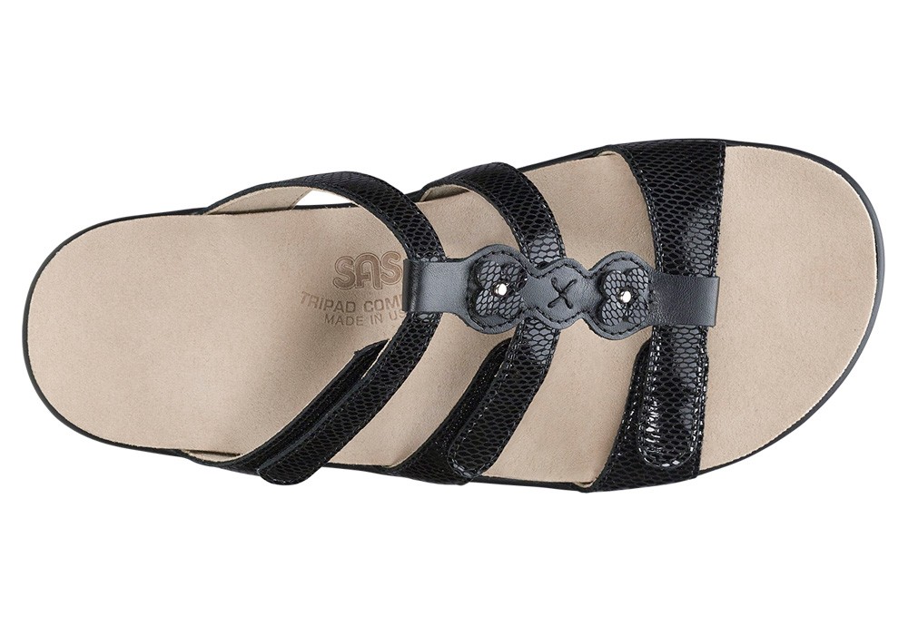 naples womens black snake leather sandal sas shoes