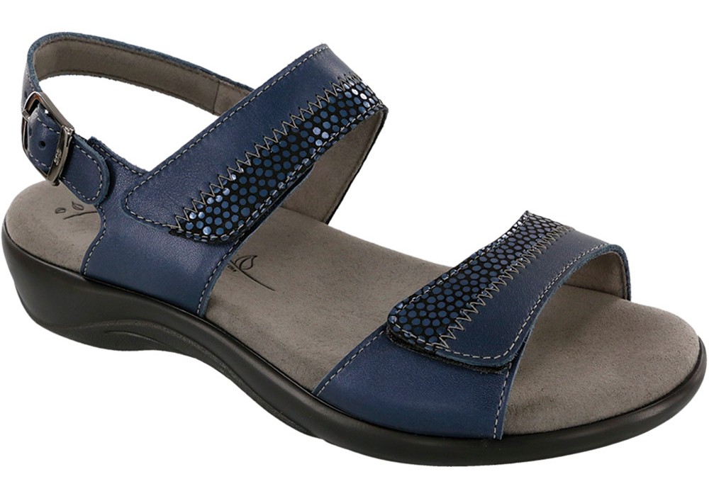 nudu navy leather sandal sas shoes