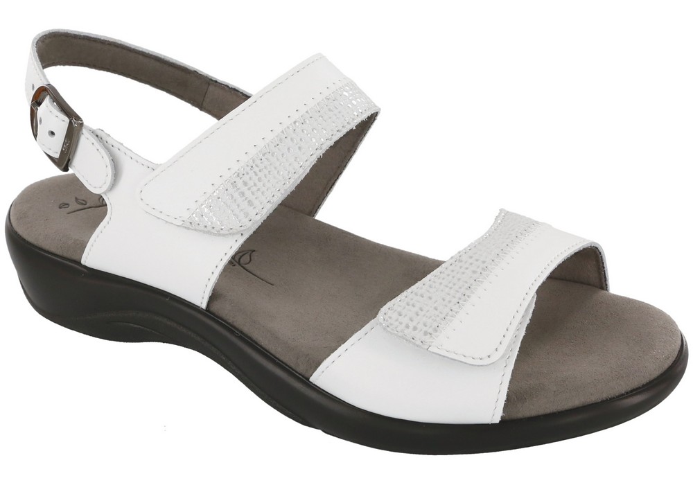 nudu white leather sandal sas shoes