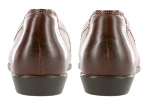 penny j walnut leather slip on dress sas shoes