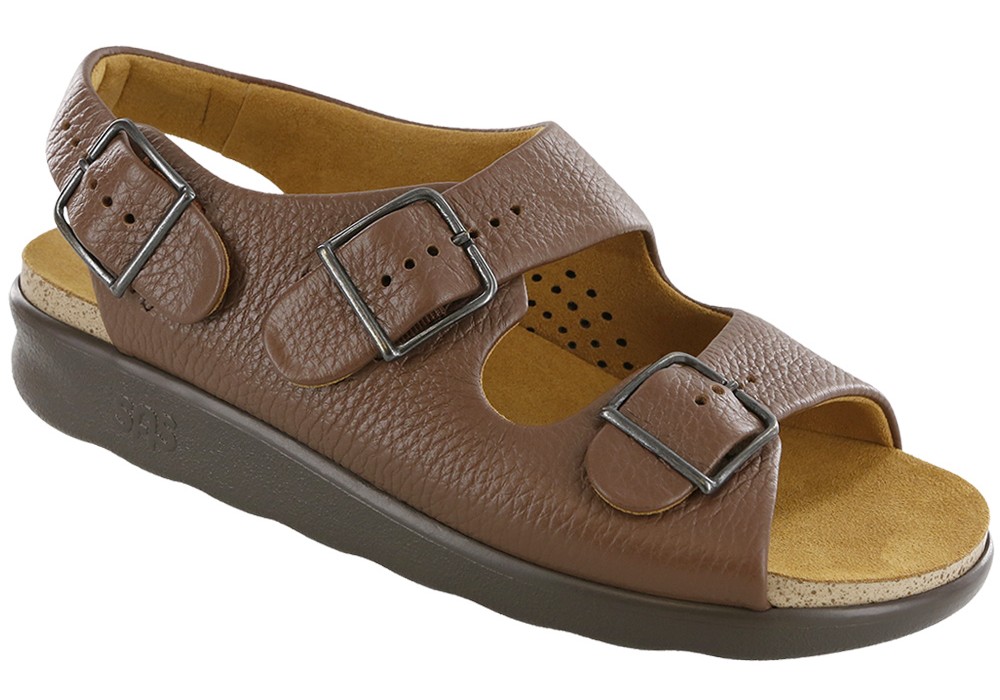 relaxed womens amber leather sandal sas shoes