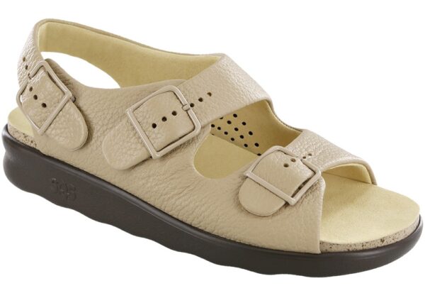 relaxed womens natural leather sandal sas shoes