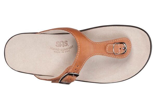 sanibel womens caramel leather sandal sas shoes