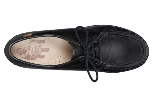 siesta black leather oxford sas shoes