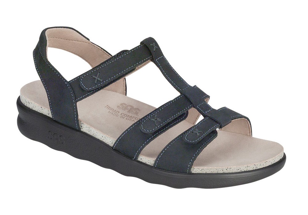 sorrento nero leather sandal sas shoes