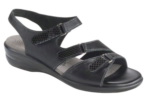tabby black leather sandal sas shoes