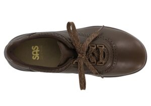 walk easy coffee leather fitness active sas shoes