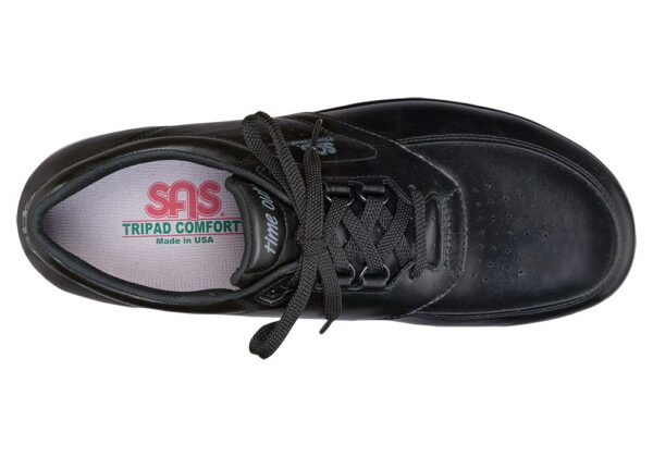 thumbnail image 2 of SAS Time Out Men's Lace Up Walking Shoes – Black Leather, USA Made, Medium-Wide Sizing, 0092-013 2 of 4